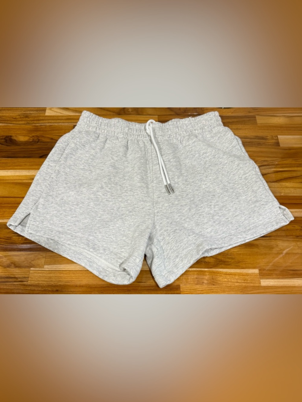 Abercrombie and Fitch High Rise Sunday Sweat Shorts Light Gray Size S